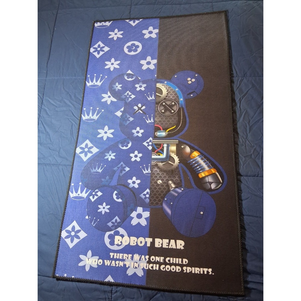 Robot Bear Custom Collector's Rug-22"x31.5"